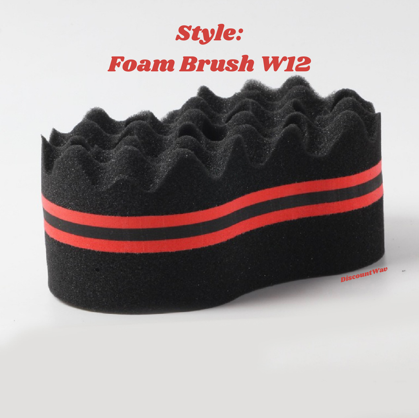 2 Pack Luxury Sponge Foam Wav Brush